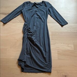 Michael Stars Charcoal Long Sleeve Dress
